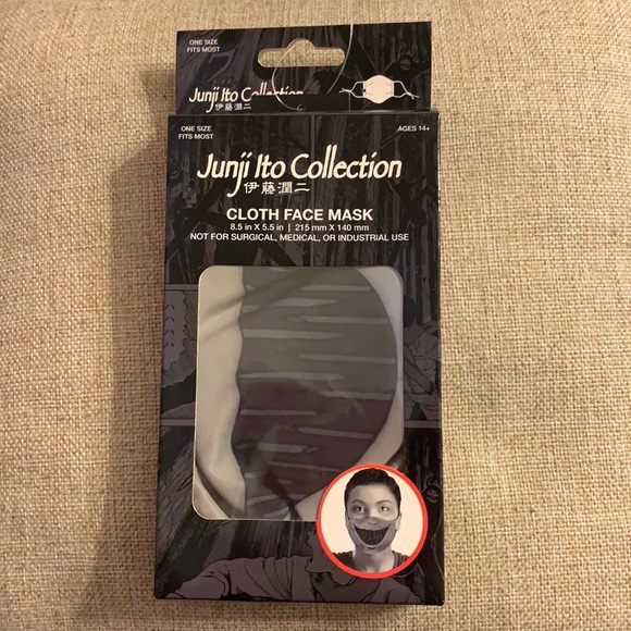 Hot Topic Accessories Junji Ito Collecion Japanese Manga Cloth Face